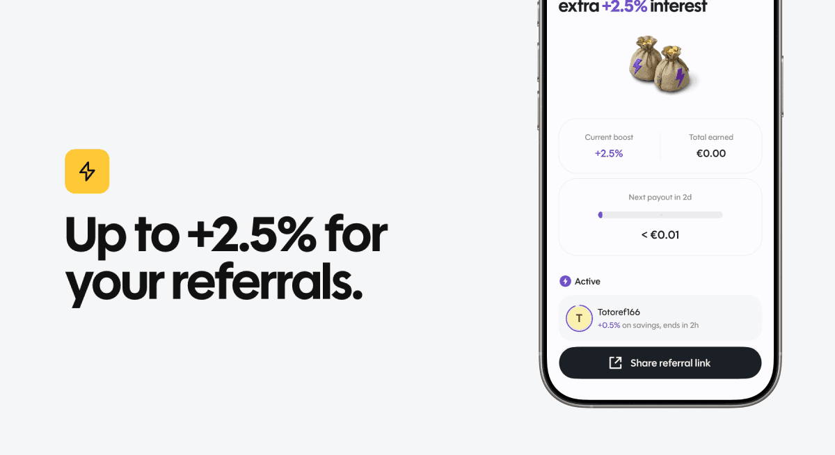 Referral boost in the app